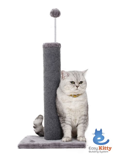 Cat Craft Carpet Scratching Post Gray