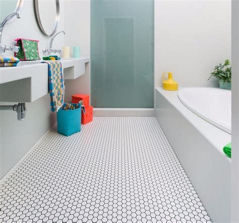 Make a paper pattern to avoid unnecessary cuts and wasted vinyl tile. Hex Vinyl Flooring | Vinyl flooring bathroom, Bathroom ...