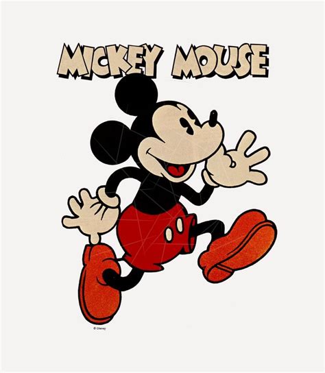 Vintage Mickey Mouse Svg