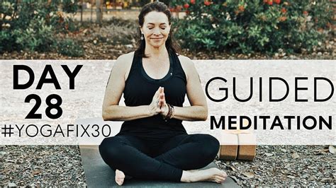15 Minute Guided Meditation For Anxiety And Over Thinking Day 28 Fightmaster Yoga Videos Youtube