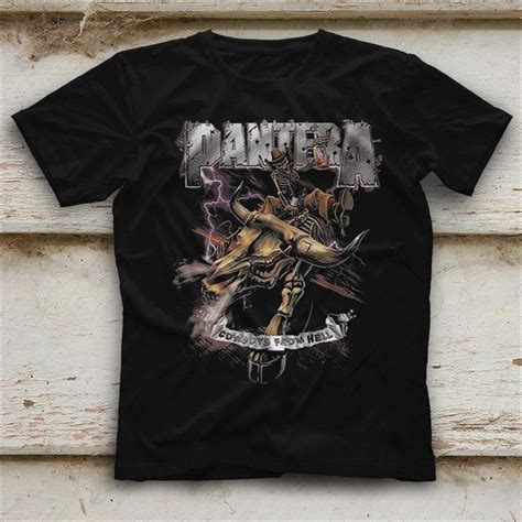 Pantera Black Unisex T Shirt Tees Shirts Ti̇şört