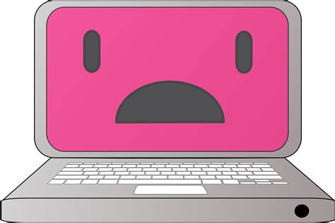 Clipart Sad Laptop