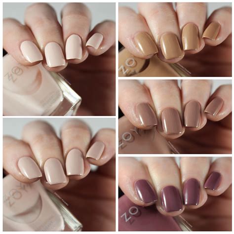 Zoya Naturel Collection Swatches Review Gingerly Polished