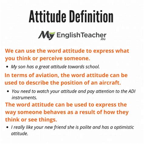 Attitude Definition What Does Attitude Mean