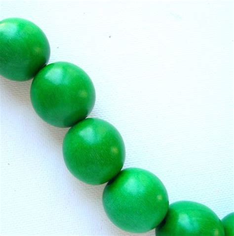 Green 15mm Beads