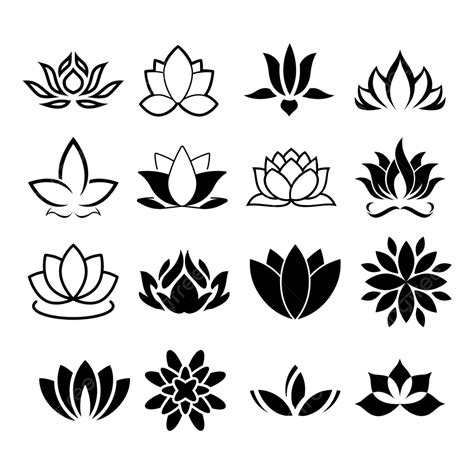 Abstract Lotus Flower Icon Logo Design Its Elegant Shape Is Perfect For