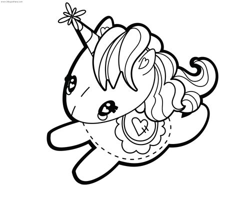 Dibujos Para Colorear De Unicornios Infantiles Rainbow Unicorn Float