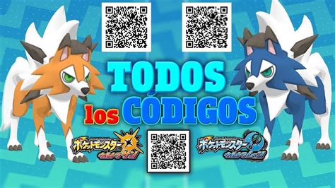 Lista De Qr Codes De Pokémon Ultrasol Y Ultraluna Qr Codes Y El