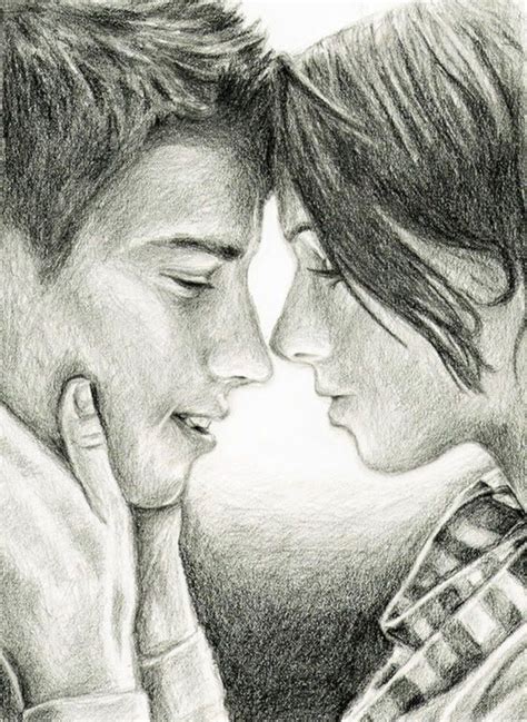Pin By Moonbaby88 On Sketches Love Drawings Couple Sketches Of Love