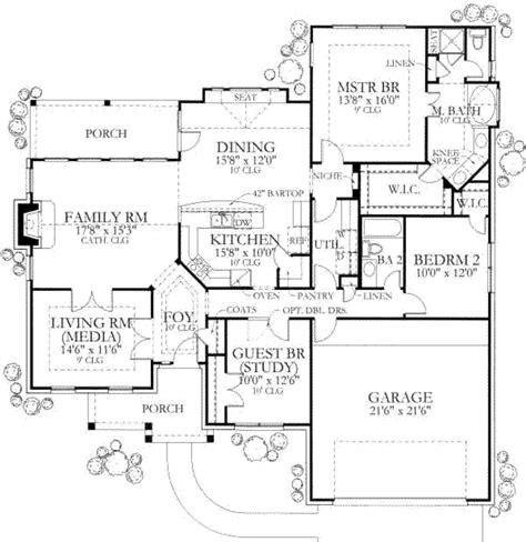 Traditional Style House Plan 3 Beds 2 Baths 1890 Sqft