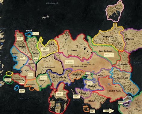 Map Of Essos Game Of Thrones Fogo E Gelo Mapa De Game Of Thrones