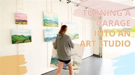 Turning A Garage Into An Art Studio Shocking Transformation Youtube