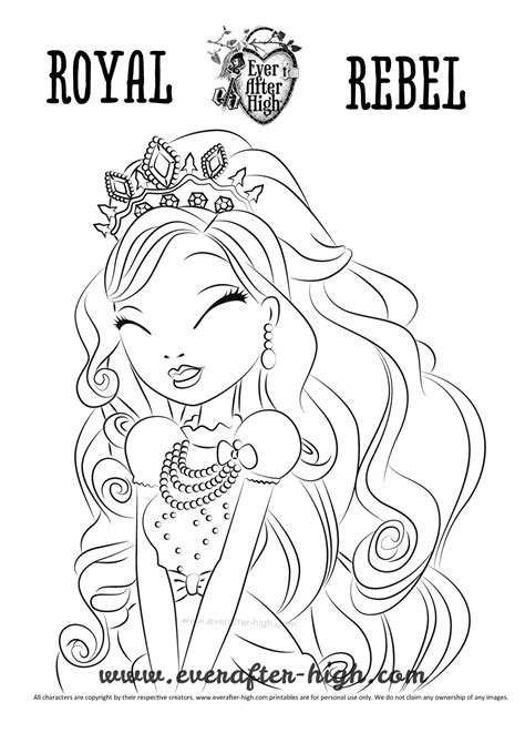 This coloring sheet has not been colored by any user as yet, so this gallery is still empty. 14 dessins de coloriage Ever After High Apple White à imprimer