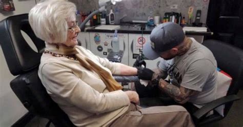 Woman Gets Her First Tattoo At Years Old Pics