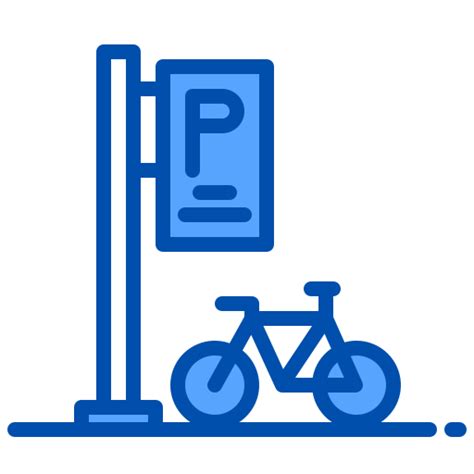 Bicycle Parking Xnimrodx Blue Icon