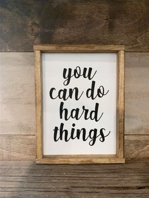 You Can Do Hard Things Motivational Sign Classroom Decor Etsy In 2020