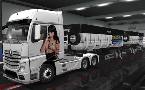 SKIN MERCEDES BENZ ACTROS MP4 KATY PERRY 1 36 TRUCK SKIN ETS2 Mod