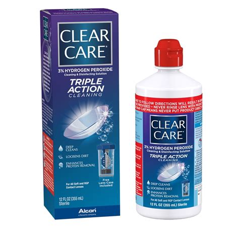 Clear Care Cleaning And Disinfecting Contact Lens Solution 12 Oz