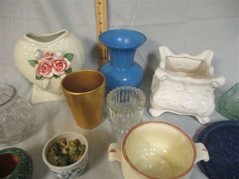 Lot 66 Collection Of Vases And Planters Local Pick Up Only