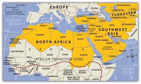 North Africa And Southwest Asia African Countries Map North Africa