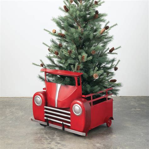 Red Truck Christmas Tree Stand Mundomomentaneo