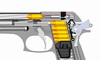 Beretta Works Firing Gun 92 Glock Pistol