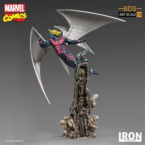 Iron Studios Marvel Comics X Men Art Scale 110 Archangel Statue Pre