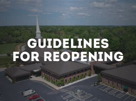 Guidelines For Reopening Middletown United Methodist Church