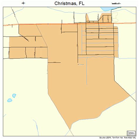 Christmas Florida Street Map 1212250