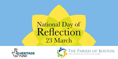 A National Day Of Reflection 23rd March 2021 Parish Of Boston