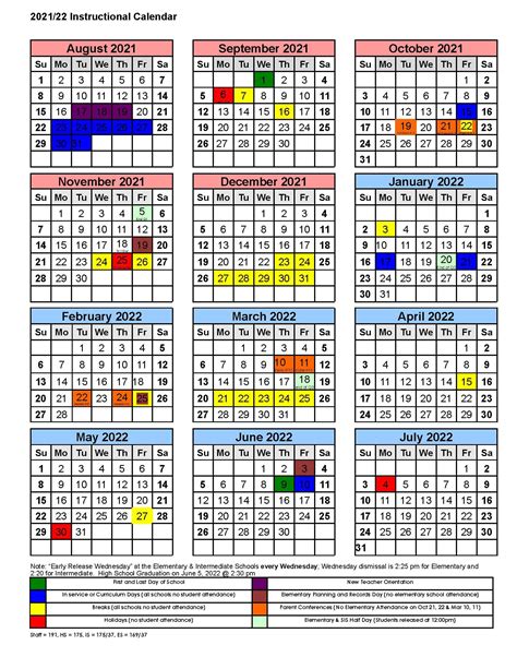 2021 22 District Calendar Released Shorewood School District
