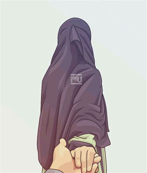 Islamic Hijab Couple Cartoon Images