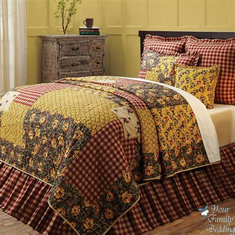 Learn to match your bedding to mattress dimensions and shop it's even more confusing when you find that mattress sizes differ from country to country. Country+Patchwork+Quilts | Red-Country-Cottage-Floral ...