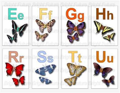 Abcs Butterflies Flashcards Download Fun Kids Stuff For Learning The