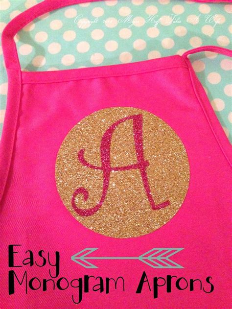 How To Make Custom Boutique Style Aprons With Iron On Glitter Vinyl