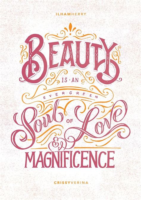 Beauty By Ilham Herry In Typography Lettering Design Typography