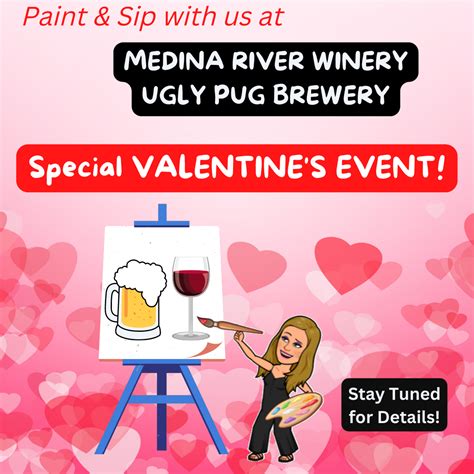 Public Paint And Sip Medina River Winery And Brewery Let S Paint Y All