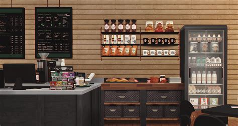 Starbucks Coffee Shop V2 Furnished Ddaengsims Coffee Shop Home