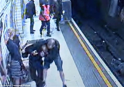 The Moment Crazed Commuter Shoves 23 Year Old Woman On To Tube Tracks