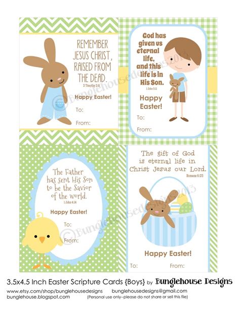 Childrens Easter Cards Printable Christian Easter Card Etsy