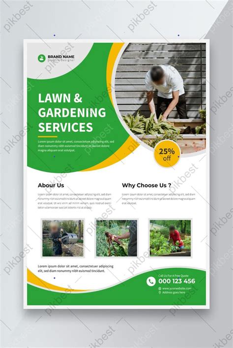 Green Gardener Flyer Eps Free Download Pikbest