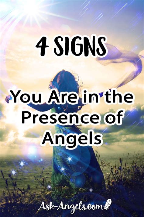 Signs You Are In The Presence Of Angels Angel Spirit Guide Signs Law Of Attraction