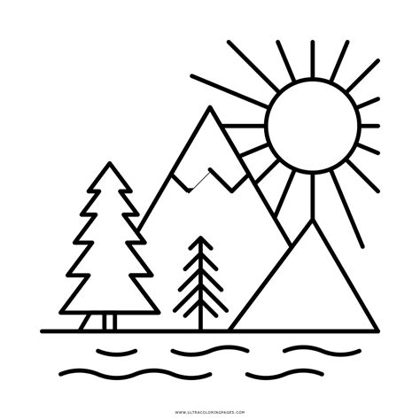 Dibujo De Paisaje Para Colorear - Ultra Coloring Pages