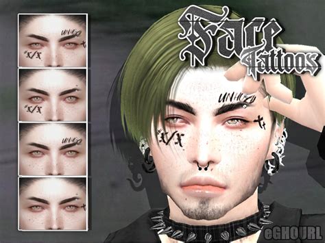 The Sims Resource Eghourl Face Tattoos