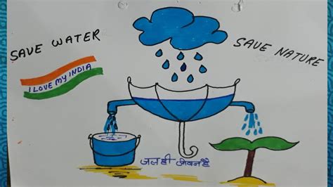 Save Water Best Drawing