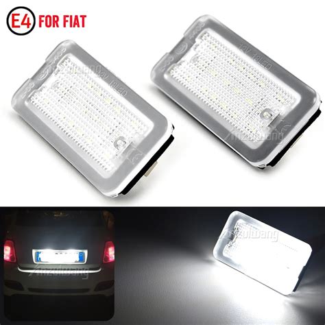 A Pair Led License Plate Light Number Plate Lamp For Jeep Grand Cherokee Compass Patriot Fiat