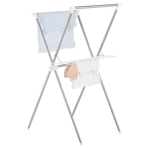 Stainless Steel Folding X Frame Drying Rack The Container Store