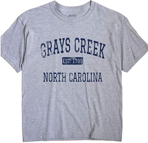 Grays Creek North Carolina T Shirt Est Clothing Shoes