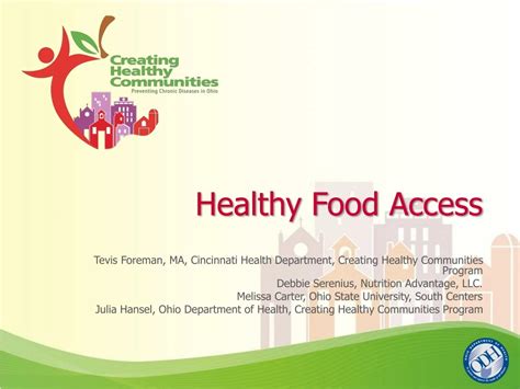 Ppt Healthy Food Access Powerpoint Presentation Free Download Id