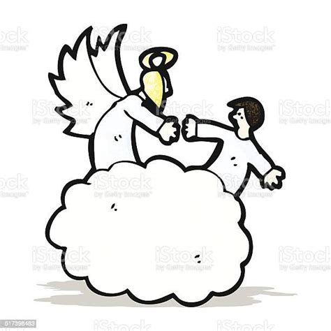 Cartoon Angels In Heaven Stock Illustration Download Image Now